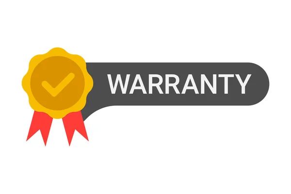 Warranty Label Five Stars Thumbs — Stock Vector