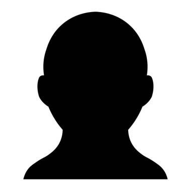 Beyaz arkaplanda izole edilmiş kullanıcı simgesi