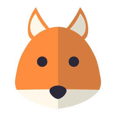 Beyaz arkaplanda soyut vektör hayvan simgesi izole edildi