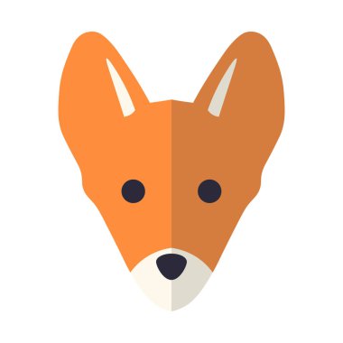 Beyaz arkaplanda soyut vektör hayvan simgesi izole edildi