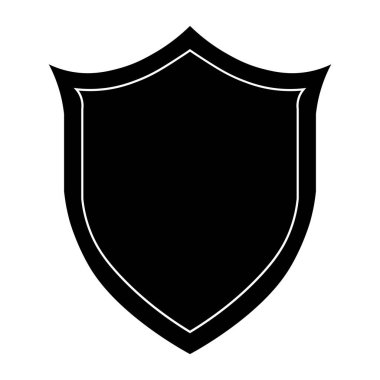 Beyaz arkaplanda siyah simgeyi izole et