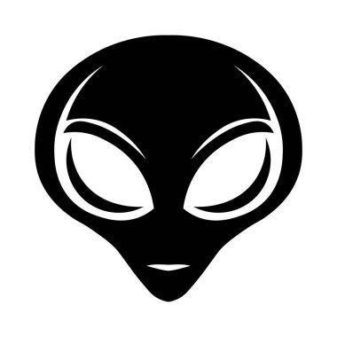 Beyaz arkaplanda yabancı vektör simgesi izole edildi