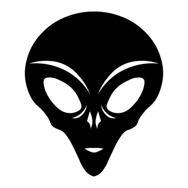 Beyaz arkaplanda yabancı vektör simgesi izole edildi