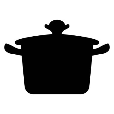 Ot siyah vektör simgesi beyaz arkaplanda izole edildi