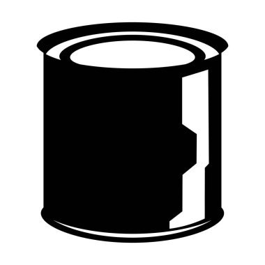 Gıda siyah vektör simgesi beyaz arkaplanda izole