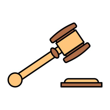 vektör tokmak çizimi beyaz arkaplanda izole edildi