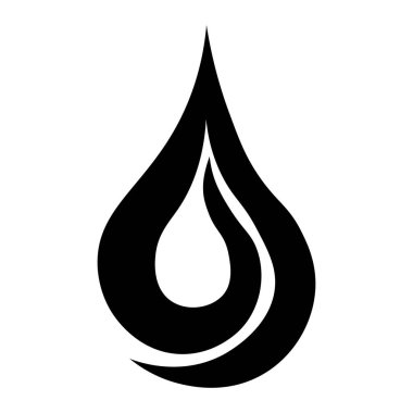 Siyah vektör soyut indirme simgesi beyaz arkaplanda izole edildi