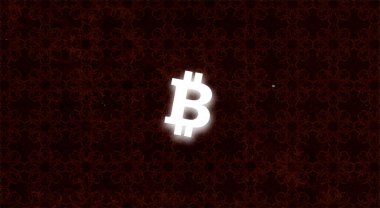 Bitcoin BTC pankartı. BTC para kripto para kavramı pankart arkaplanı.