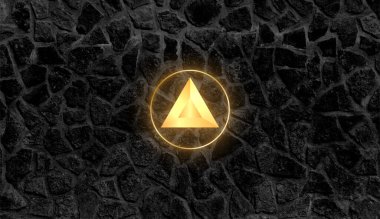 BAT para kripto para birimi. Soyut arkaplanda yarasa.