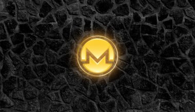 Monero ikonu. Monero kripto para birimi.