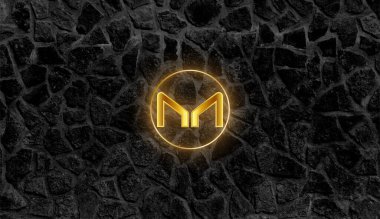 Şifreli bozuk para sembolü yap. Engelleme teknolojisi.