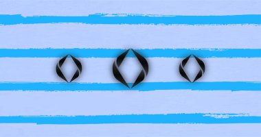 Ens coin crypto currency. on abstract background. 