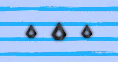 Lisk cryptocurrency coin symbol. Blockchain technology.