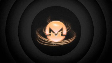 Monero ikonu. Monero kripto para birimi.