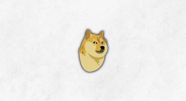 Dogecoin Doge Bayrağı Doge Para Kripto Para Kavramı Pankart Arkaplanı — Stok fotoğraf