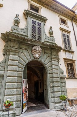 Tirano, İtalya - Eylül 2024: Tirano, Sondrio ili, İtalya Alpleri