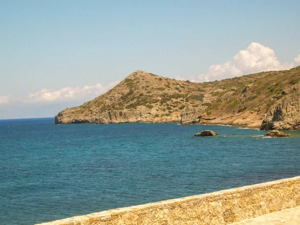 Крепость Спиналонга Крит Греция — стоковое фото