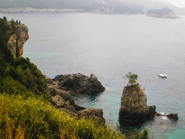 Stock image Beautiful beach of Paleokastritsa, Corfu, Greece