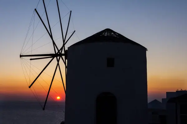 Santorin Est Une Île Grecque Pour Les Vacances Été — Photo
