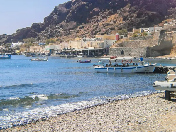 Santorini Yaz Tatilleri Için Bir Yunan Adasıdır — Stok fotoğraf