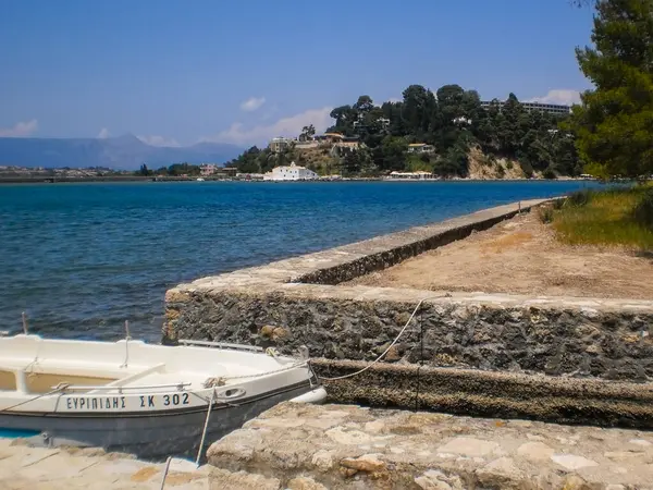 Κέρκυρα Στην Ελλάδα Είναι Ένας Όμορφος Καλοκαιρινός Προορισμός — Φωτογραφία Αρχείου