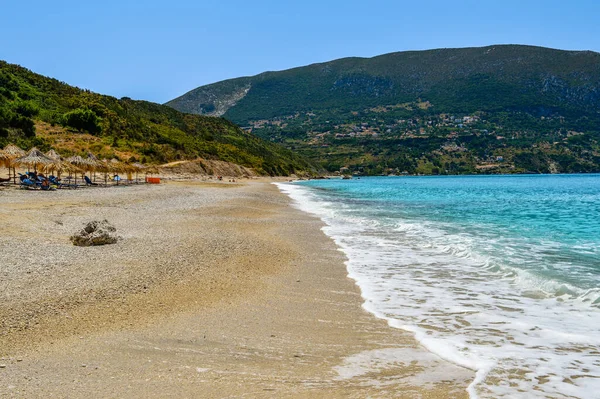 Острів Кефалонія Греції Красиве Літнє Місце Острів Кефалонія Греція 2015 — стокове фото