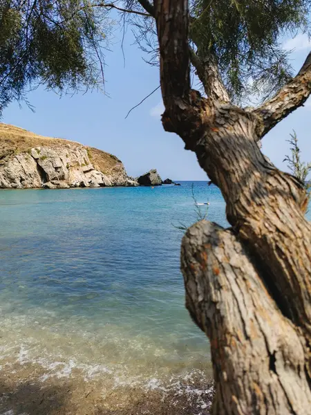 Острів Сирос Греції Красиве Літнє Місце Острів Сирос Греція 2020 — стокове фото