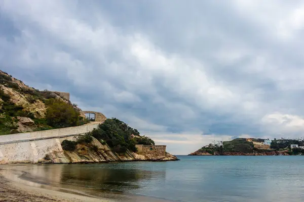 Острів Сирос Греції Красиве Літнє Місце Острів Сирос Греція 2020 — стокове фото