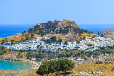 Yunanistan 'daki Rodos adası güzel bir yaz mevsimi - Rodos adası, Yunanistan, 07-28-2018