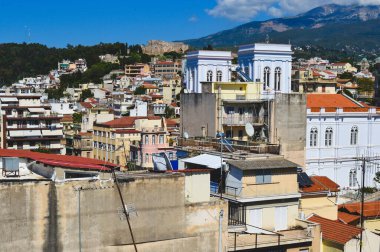 Patra şehri Yunanistan 'da yer almaktadır. Tüm yıl boyunca tatil için çok güzel bir şehirdir, mükemmel bir iklimi, Patra kenti, Yunanistan, 10-20-2019