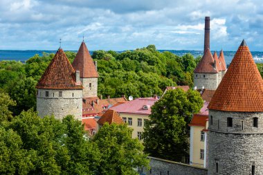 Tallin kenti, birçok tarihi eser ve mükemmel iklimi, Tallin kenti, Estonya, 08-10-2021 ile yıl boyunca tatil için Estonya 'nın başkentidir.