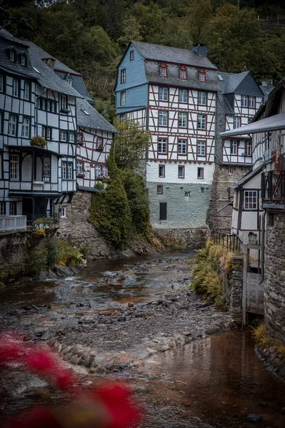Almanya 'da Monschau şehri manzarası