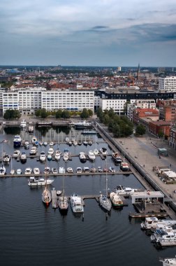 Belçika 'da antwerpen' in hava manzarası