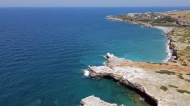 Yunan tatil beldesindeki güzel deniz manzarası