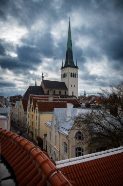 Tallinn, Estonya 'nın manzarası.