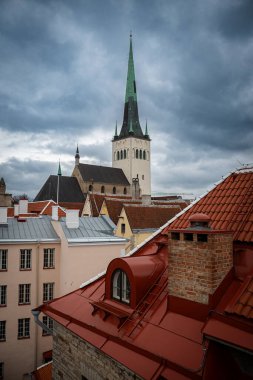 Tallinn, Estonya 'nın manzarası.