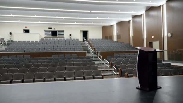 Teatro Dell Auditorium Delle Arti Dello Spettacolo Con Posti Sedere — Video Stock