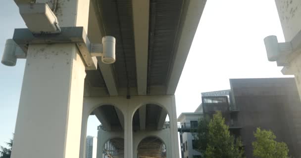 John Seigenthaler Pedestrian Bridge Nashville — Stock Video