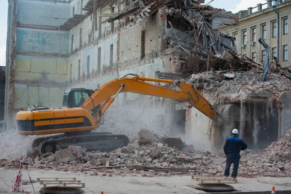 우크라이나 하르키우 2011 건물의 사람은 부수어 버린다 건축을 공간을 — 스톡 사진