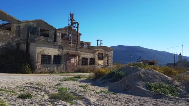 Abandonado Abandonado Edificio Antigua Fábrica Olivos — Vídeos de Stock