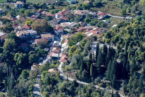 Aerial View Small Mountain Village — Stock Photo, Image