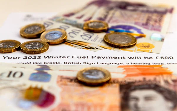 Gobierno Del Reino Unido Paga Combustible Invierno Para Ayudar Los — Foto de Stock