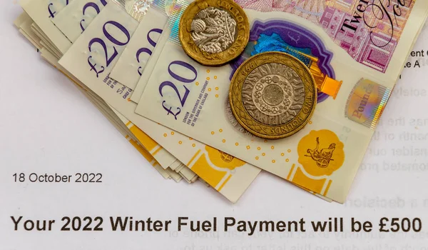 Gobierno Del Reino Unido Paga Combustible Invierno Para Ayudar Los — Foto de Stock