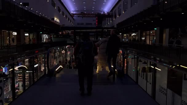 London 2022 Ground Floor View Interior Battersea Power Station — Stock Video