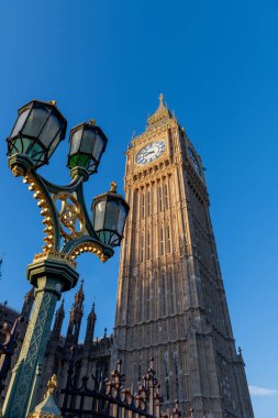 London. UK- 01.08.2023. Exterior view of the recently renovated Big Ben.