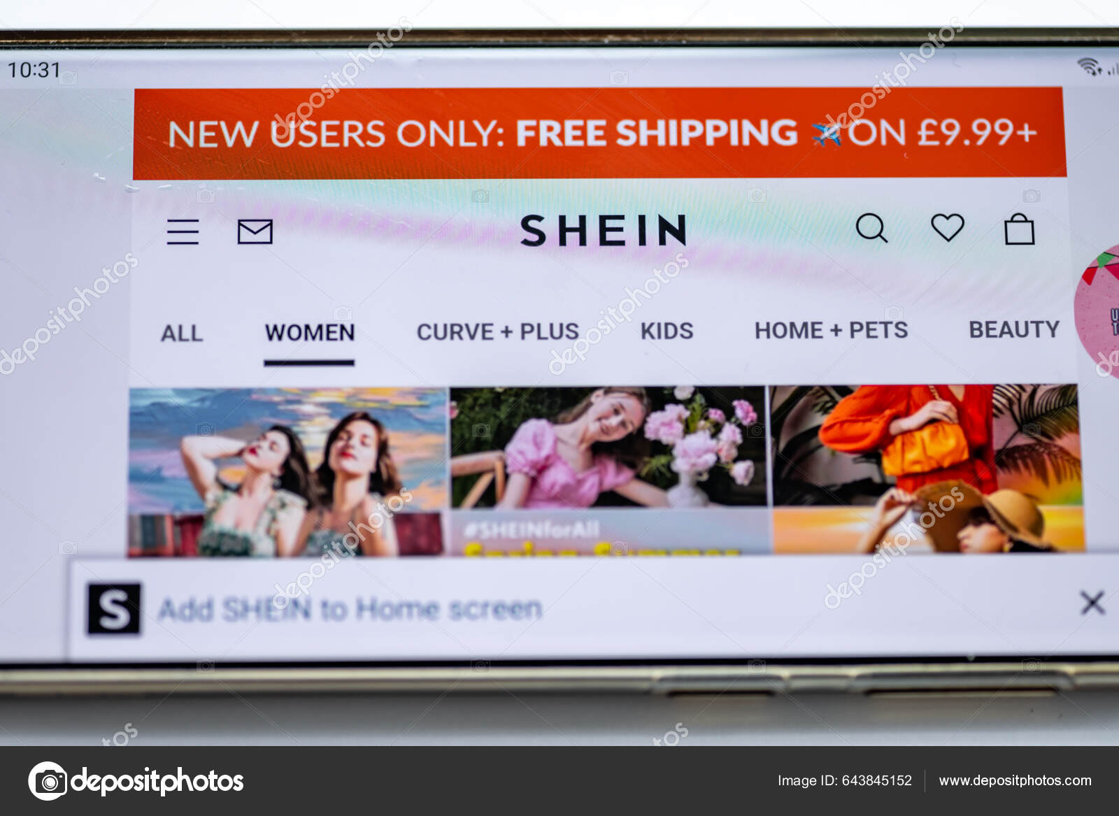London 2023 Online Wed Pages Fast Fashion Retailer Giant Shein – Stock  Editorial Photo © MingPhoto #643845152