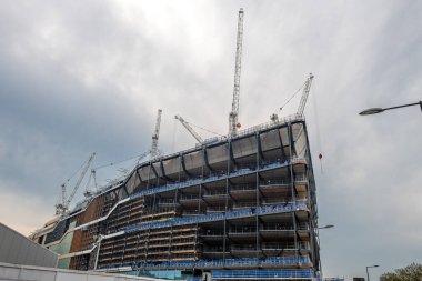 Londra mı? UK- 05.04.2023. 'Landscraper' King 's Cross' ta yapım aşamasında. Google 'ın Birleşik Krallık merkez binası.