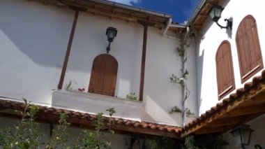 Bir Yunan manastırının mimari ayrıntıları.