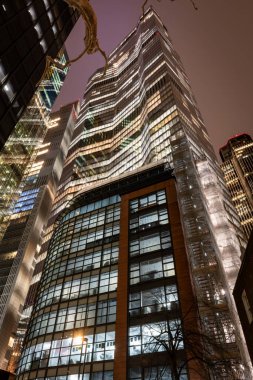 Londra mı? Birleşik Krallık-02.02.2024. Başkentin finans bölgesindeki gökdelen 22 'nin gece vakti dış görünüşü.