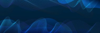 Vektör soyut grafik tasarımı Banner mavi teknoloji arkaplanı. 